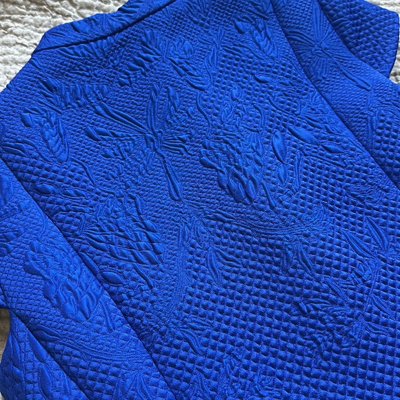 Shanghai Tang Royal Blue Quilted Dress US6 on tag - Picture 8 of 10